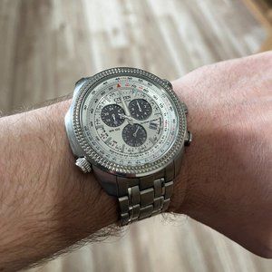 Citizen Eco-Drive Perpetual Calendar Chronograph Watch (Model E820-S063370)